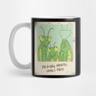 Praying Mantis Family Photo Funny Insect Quotes Mug